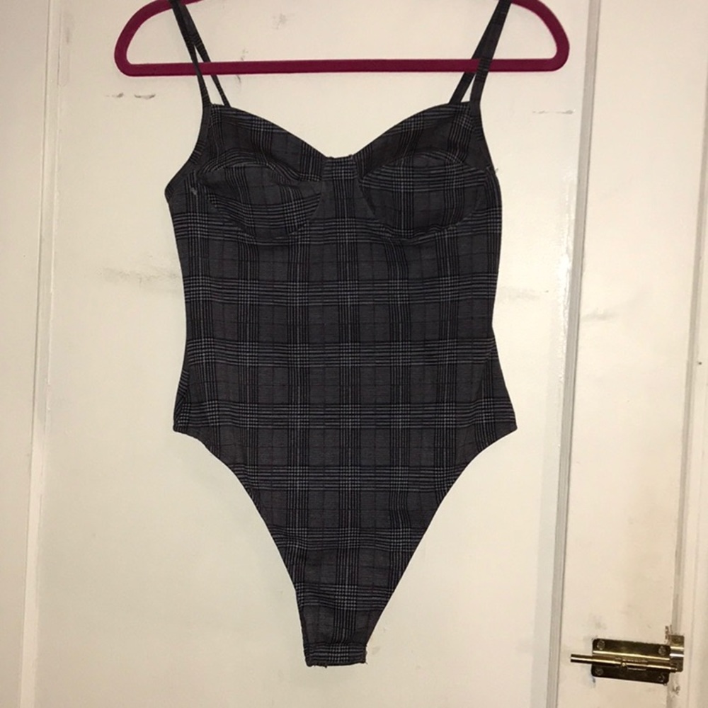 Plaid bodysuit size large
